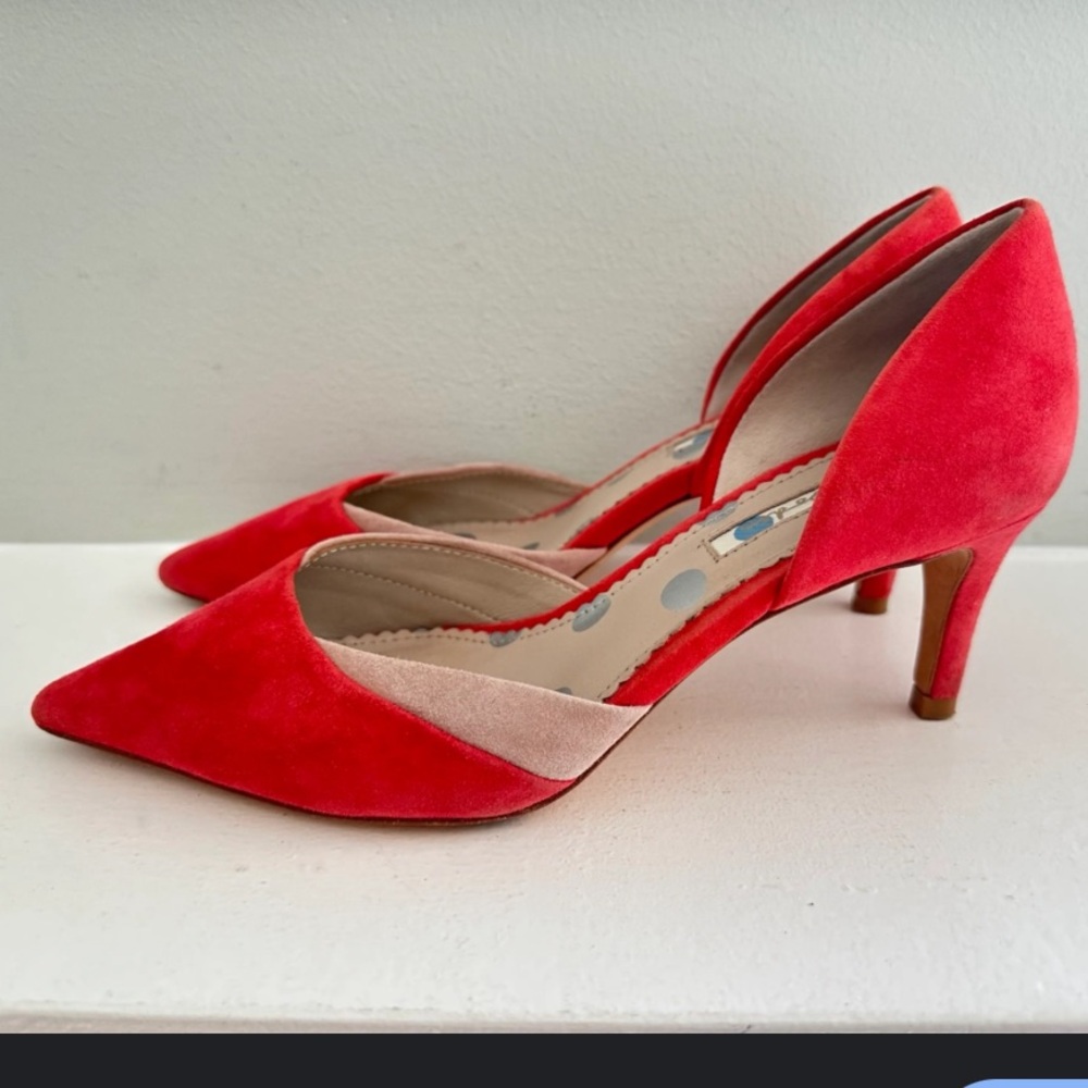 Boden Red Suede Dorsey Court Heels Size 40 or 9.5